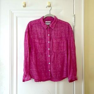 Rachel Zoe 100% linen shirt